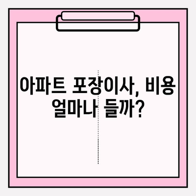 아파트 포장이사 비용 & 이삿짐센터 순위 비교|  내게 맞는 최적의 선택은? | 이사 비용, 이삿짐센터 추천, 이사 준비 가이드