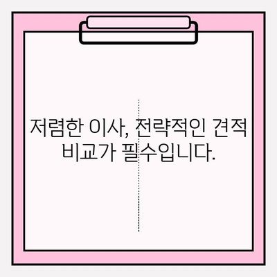 아파트 포장이사 비용 절약을 위한 이삿짐센터 견적 비교 가이드 | 견적 비교, 저렴한 이사, 이사 준비 팁