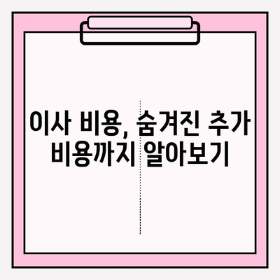 이사짐 계약, 꼼꼼하게 체크해야 할 핵심 사항 7가지 | 이삿짐센터 선택, 계약 조건, 추가 비용, 주의사항