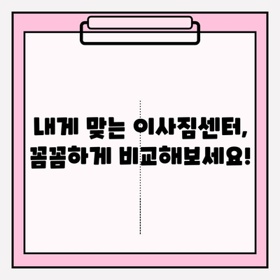 대구 이삿짐센터 선택 가이드| 나에게 딱 맞는 업체 찾기 | 이사짐센터 추천, 비용, 견적, 후기, 이사 준비 팁