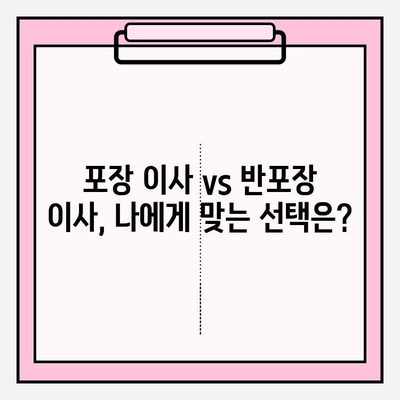 원룸 이사, 견적부터 추천까지! 포장/반포장 비용 & 이사짐센터 선택 가이드 | 원룸 이사, 포장 이사, 반포장 이사, 이사짐센터 추천, 비용 견적