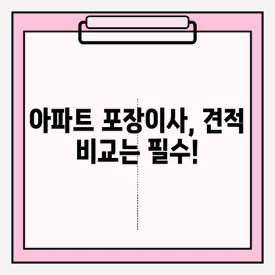 아파트 포장 이사, 견적 비교 & 이삿짐센터 추천| 비용 절약 꿀팁 & 후기 | 이사, 이사짐센터, 가격, 비용