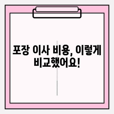 포장 이사 비용 비교 후기| 내 맘에 쏙 드는 이사 업체 찾기 | 이사 비용 절약 꿀팁, 이사 업체 추천, 포장 이사 후기