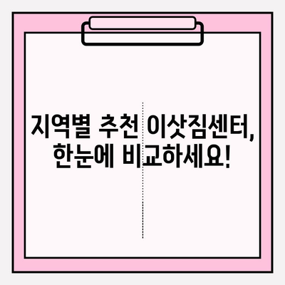 안심하고 맡길 수 있는 이삿짐 전문 업체 찾기| 지역별 추천 & 비교 가이드 | 이사, 이삿짐센터, 견적, 후기