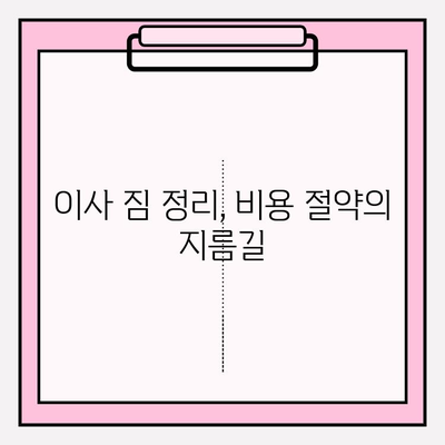 이삿짐센터 비용 3가지 핵심 전략으로 똑똑하게 절약하기 | 이사 비용 절감, 이삿짐센터 추천, 견적 비교