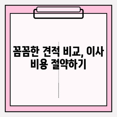 이사짐센터 선택 가이드| 꼼꼼하게 따져보고 후회 없는 선택하세요 | 이삿짐센터, 이사비용, 견적 비교, 이사짐 포장