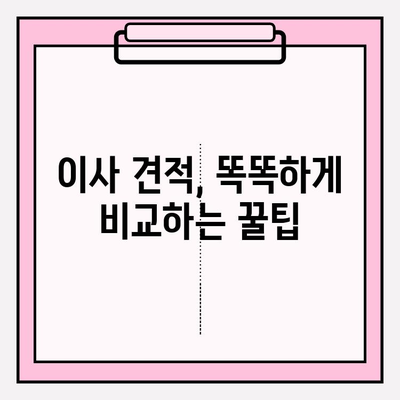 포장이사 비용 꼼꼼히 비교하고, 이사 전 체크리스트 완벽하게 준비하기 | 이사견적, 비용 절약, 이사 준비 팁