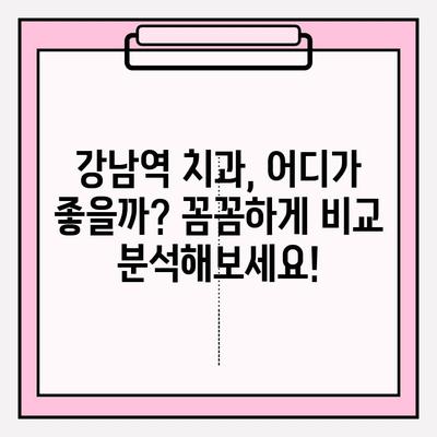 강남역 치과 추천| 신뢰성 있는 정보로 나에게 딱 맞는 치과 찾기 | 강남역, 치과, 추천, 정보, 비교, 후기