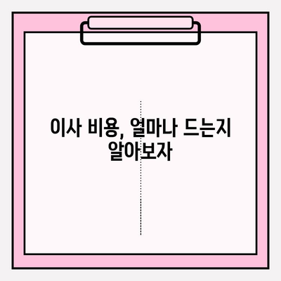 이삿짐센터 선택 고민? 꼭 확인해야 할 5가지 정보 | 이사 비용, 업체 비교, 추가 서비스, 주의 사항, 성공 이사 팁