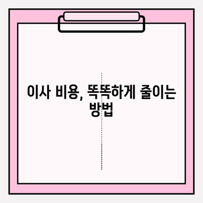 이사짐센터 비용 비교, 왜 중요할까요? | 이사짐센터 추천, 가격 비교 사이트, 이사 비용 절약 팁