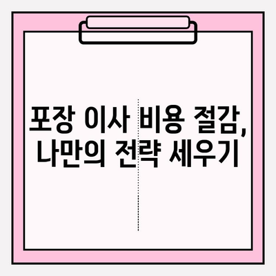 포장 이사 비용 절감| 비교 후기 분석으로 찾은 핵심 전략 | 이사 비용, 절약 팁, 비교 분석, 후기