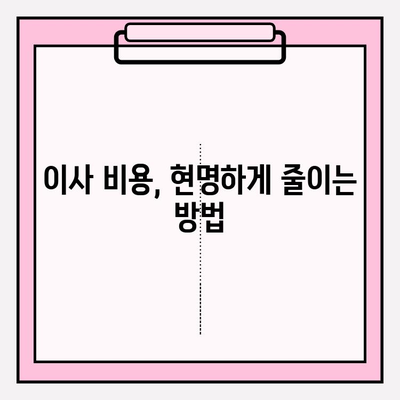 프로페셔널 이삿짐센터와 함께하는 스마트한 이사 가이드 | 이사 꿀팁, 비용 절약, 짐 정리, 이사 준비