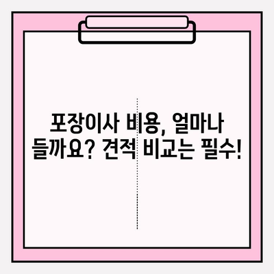 아파트 포장이사 비용 견적 & 전문 업체 후기| 이사 준비, 이렇게 하세요! | 이사, 비용, 견적, 업체, 후기, 팁