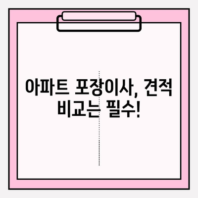 아파트 포장이사 비용, 이삿짐센터 가격 비교| 예상치 못한 비용 줄이는 꿀팁 | 이사 준비, 비용 절약, 견적 비교, 이사 팁