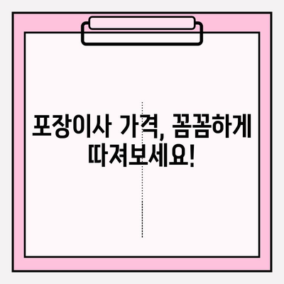 포장이사 비용 비교 & 실제 후기| 꼼꼼하게 따져보고 현명하게 선택하세요! | 이사짐센터 비교, 포장이사 후기, 이사 비용 계산