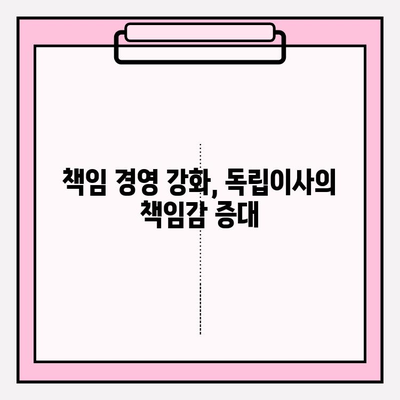 독립이사 역할의 진화| 최신 동향과 극복해야 할 과제 | 기업 지배구조, ESG 경영, 책임 경영