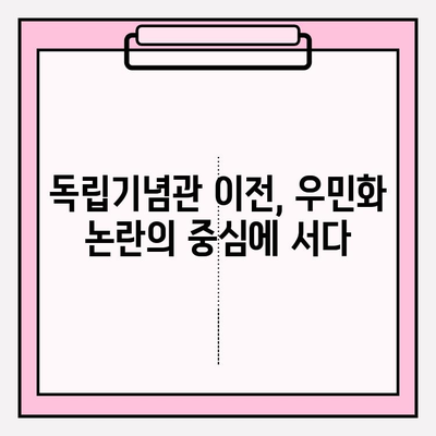 2024년, 대한민국 우민화 정책 논란| 독립기념관 이사의 진실 | 우민화, 독립기념관, 이전 논란, 정치, 역사