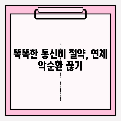 통신비 연체 악순환, 이제 그만! 탈출을 위한 5가지 실질적인 해결책 | 통신비 절약, 연체 해결, 재정 관리