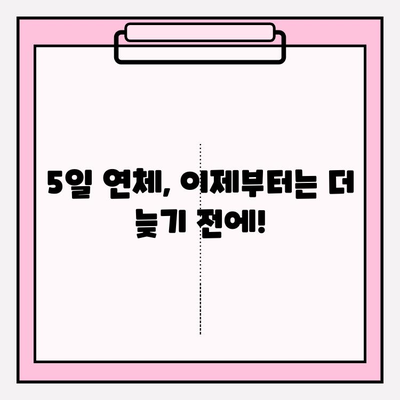 신용카드 연체 1일, 5일, 한 달... 힘들 때 꼭 알아야 할 대처법 | 연체, 대출, 해결책, 팁