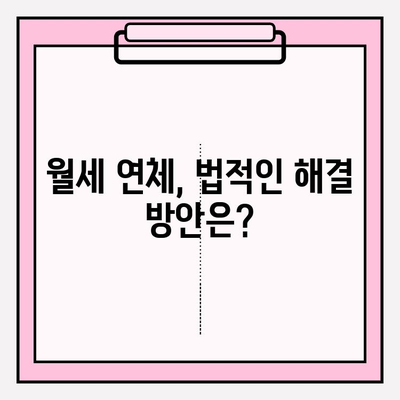 월세 세입자 문제 해결| 미보내기, 차임 연체, 전문가 솔루션 | 임대차, 법률, 권리, 해결 방안