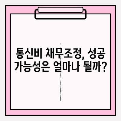 통신비 채무조정 신청, 비용은 얼마? 최대 90% 감면 가능할까? | 통신비, 채무, 조정, 신청, 비용, 감면, 방법