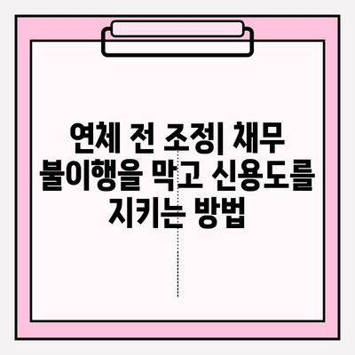 신용회복위원회 신속 채무 조정| 연체 전 조정 vs 원금 감면, 뭐가 다를까? | 신용회복, 채무 조정, 연체, 원금 감면