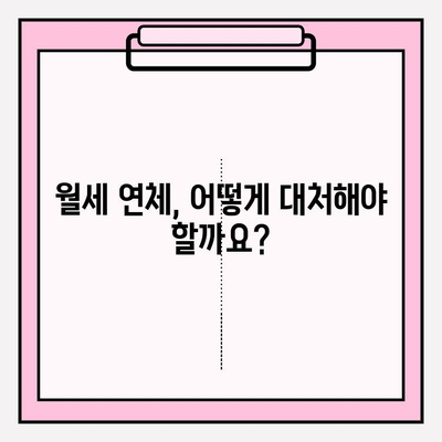 임대인을 위한 임차인 월세 연체 해결 솔루션| 효과적인 대응 전략 및 법적 절차 가이드 | 임대, 연체, 법률, 해결, 전략