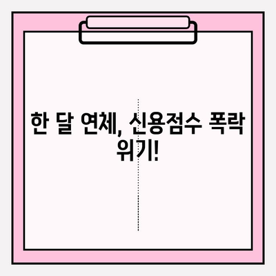 신용카드 & 대출 연체 해결 꿀팁| 1일, 5일, 한 달 연체 대처법 | 연체, 신용 관리, 금융 정보