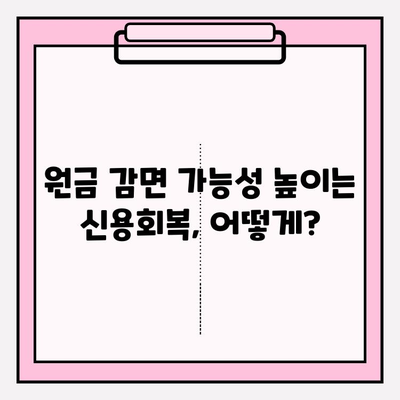 신용회복위원회 신속 채무조정| 원금 감면 가능성 높이는 방법 | 채무 탕감, 신용회복, 재무 상담