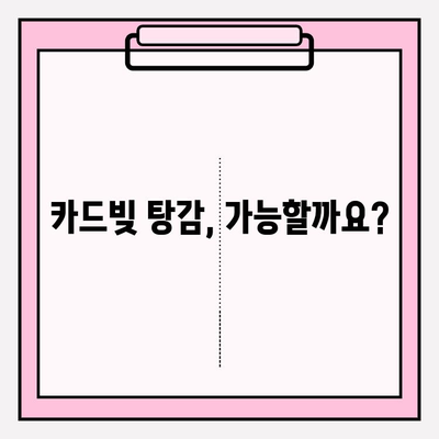 카드값 연체 급여압류, 걱정된다면? 채무탕감 제도 활용 가이드 | 급여압류 해결, 카드빚 탕감, 채무 면책