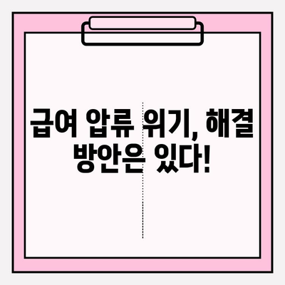 카드값 연체로 급여 압류 위기? 막아내는 5가지 실전 전략 | 연체, 급여 압류, 해결 방안, 법률 정보