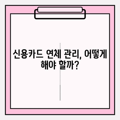 신용카드 연체, 비상금 대출에 미치는 영향| 심각성과 대처 방안 | 신용점수, 금리, 대출 승인, 연체 관리