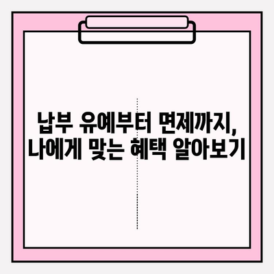 국세 체납, 건강보험료, 국민연금 연체 부담 줄이는 꿀팁 | 납부 유예, 감면, 면제 정보 총정리