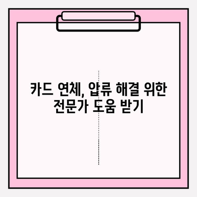 카드 연체, 압류 위기? 재산 보호하는 신속 조치 5단계 | 카드 연체, 압류, 법률 상담, 재산 보호, 해결 방안