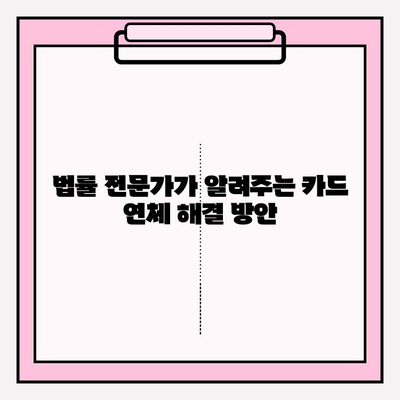 카드 연체로 통장 압류 위기? 재산 지키는 5가지 방법 | 법률, 채무, 해결 방안