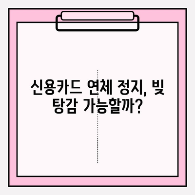 신용카드 연체 정지로 빚 탕감 받는 정확한 절차| 단계별 가이드 | 신용불량, 채무 해결, 법률 정보