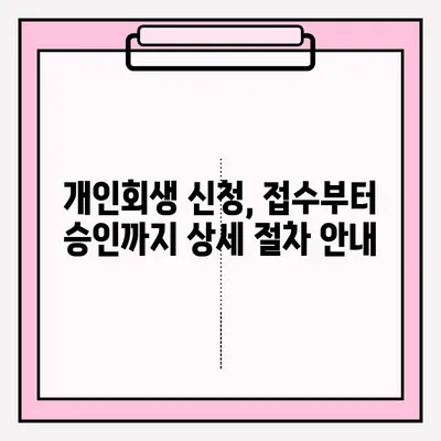 연체 대출금 개인회생, 접수부터 승인까지 완벽 가이드 | 개인회생, 파산, 채무, 법률, 절차, 신청, 준비