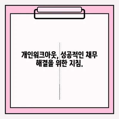 신용회복위원회 개인워크아웃, 조건과 접수 방법 상세 비교 | 신용회복, 개인워크아웃, 빚 탕감, 채무 해결