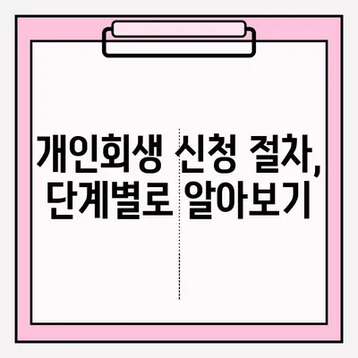 개인회생 신청, 이렇게 하면 채무 걱정 끝! | 개인회생 신청 자격, 절차, 비용, 성공률