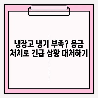 냉장고 냉기 불량? 😱  빠르게 해결하는 접수 및 응급 처치 방법 | 냉장고 수리, 냉매 부족, 냉장고 고장, 냉장고 냉기