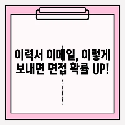 취준생 이력서 이메일 접수, 이렇게 하면 성공률 UP! | 이력서 제출, 합격 팁, 이메일 작성 가이드