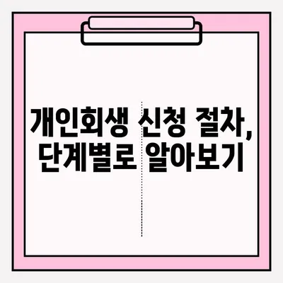 개인회생 신청 기간 & 서류 접수 완벽 가이드 | 개인회생, 신청 기간, 서류, 절차, 준비