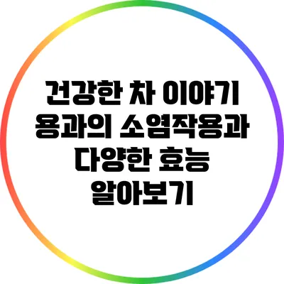 건강한 차 이야기: 용과의 소염작용과 다양한 효능 알아보기