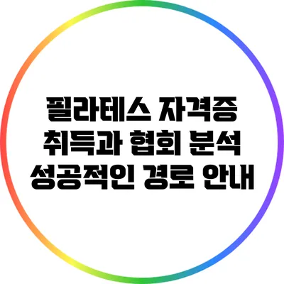 필라테스 자격증 취득과 협회 분석: 성공적인 경로 안내